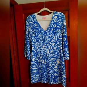 Ladies Lily Pulitzer fully lined long sleeve dress size small worn once